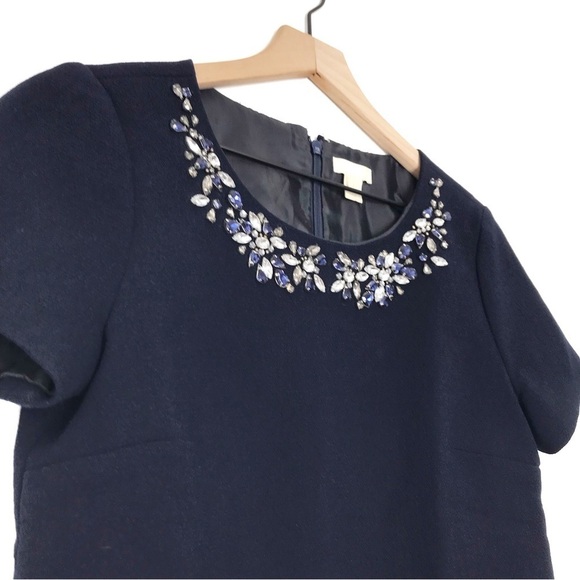 J.CREW COLLECTION Jewel Neck Short Sleeve Blouse Top 0 - Picture 3 of 9